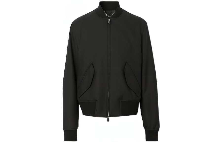 Burberry Burberry Zip Up Wool Jacket
