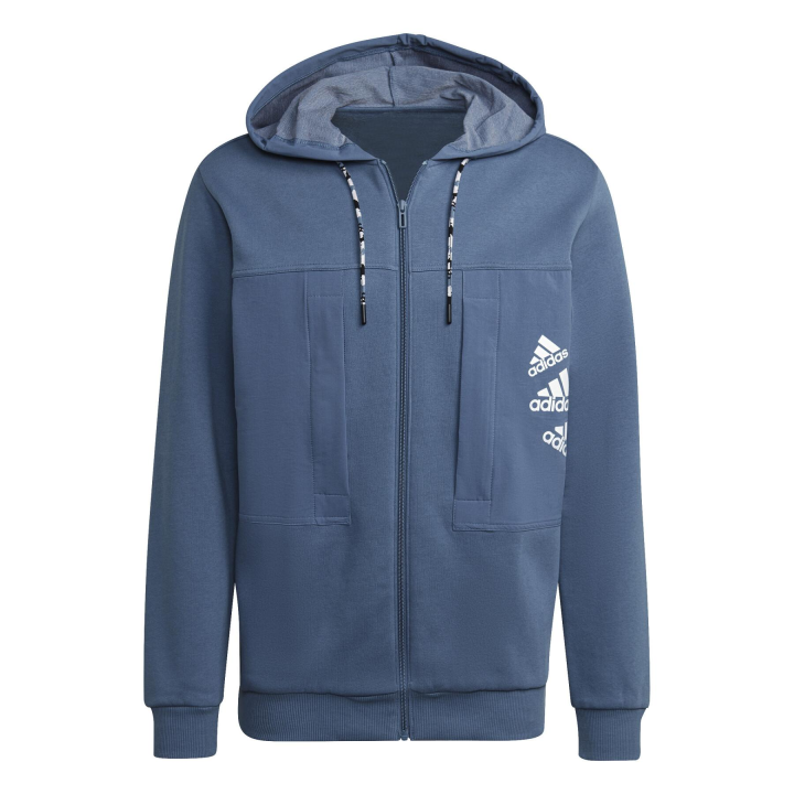 Adidas Adidas Jackets Men's Blue Hooded Thickened Other