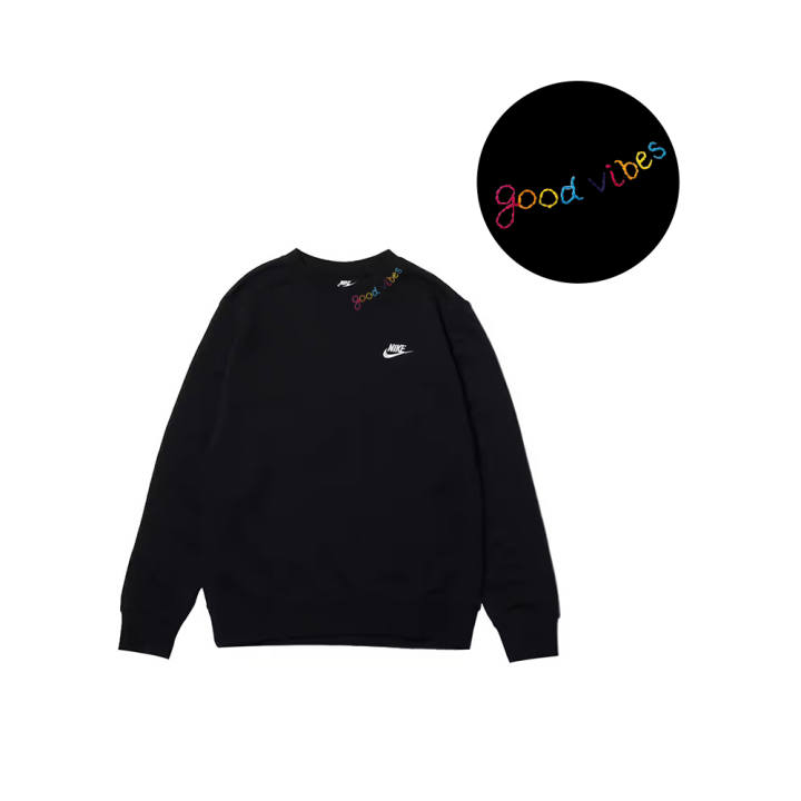 Nike Nike Sweatshirts Men's Black Crew Neck Moderate