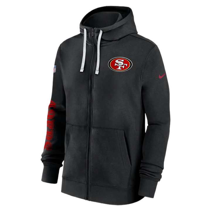 Nike Nike San Francisco 49ers Sideline Team Issue Club Men's Nike Full Zip Hoodie