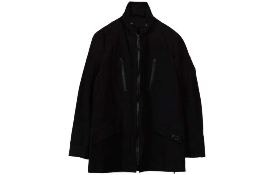 Y-3 Y 3 Jackets Men's Black Stand Collar Moderate Other