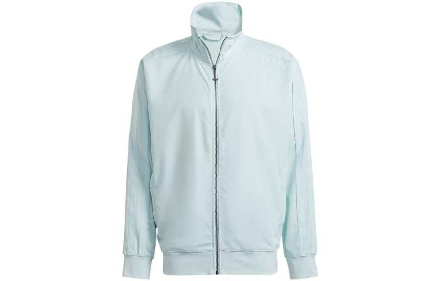 Adidas Originals Jackets Men's Light Blue Stand Collar Moderate Other