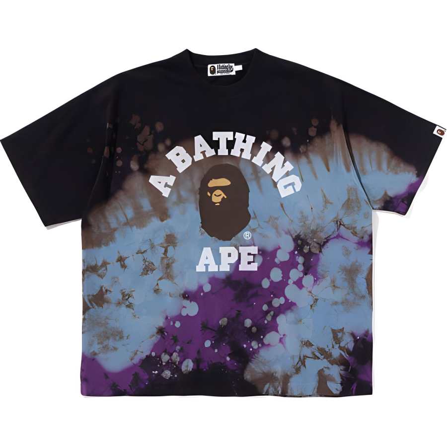 A BATHING APE A Bathing Ape Dye College Tee