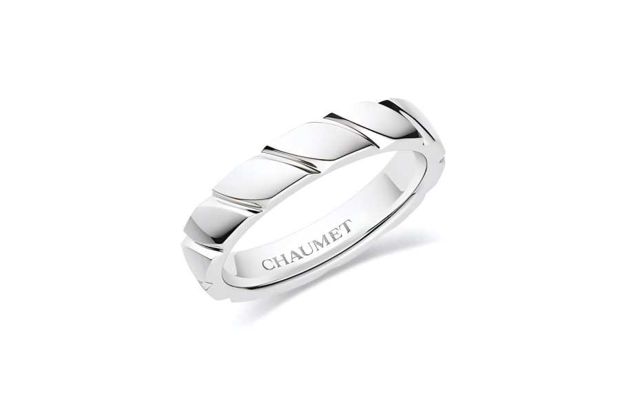 Chaumet Chaumet Platinum Rings Men's Silver