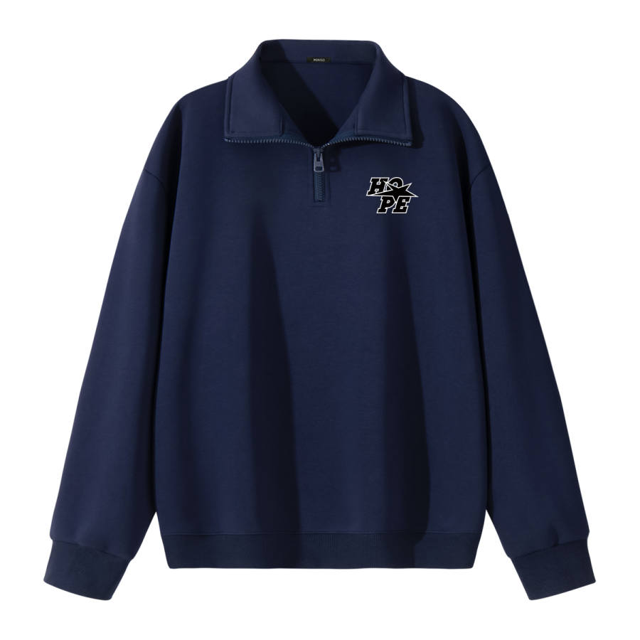 MINISO Sweatshirts Unisex Stand Collar Moderate Heavyweight
