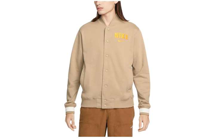 Nike Nike Jackets Unisex Khaki Stand Collar Moderate Other