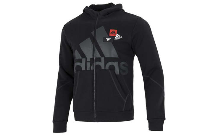 Adidas Adidas Jackets Men's Black Hooded Moderate Other