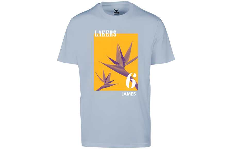 NBA Lakers Team James T Shirt Men's Dusty Blue