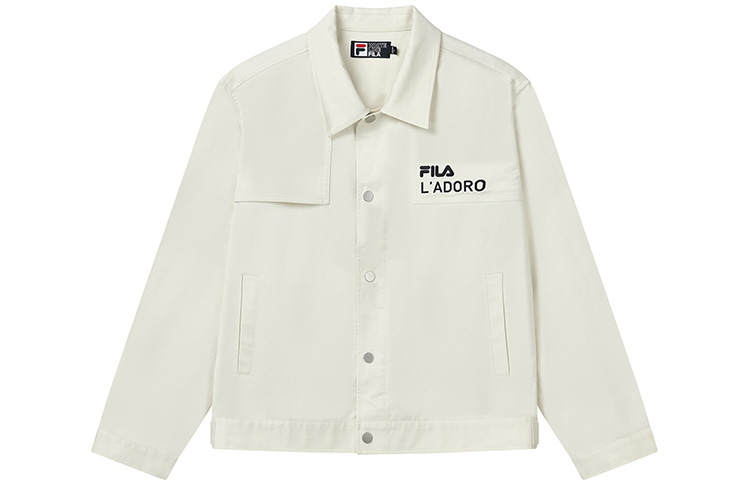 FILA Jackets Men's Jade Rabbit White Lapel Moderate Other
