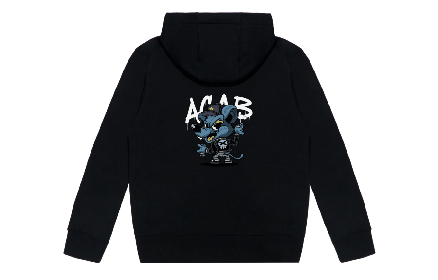 Nike Nike Sportswear Club Fleece YXYY Spray Paint Mouse Embroidery Logo Fleece Lined Hooded Zippers Sweatshirt Unisex Black