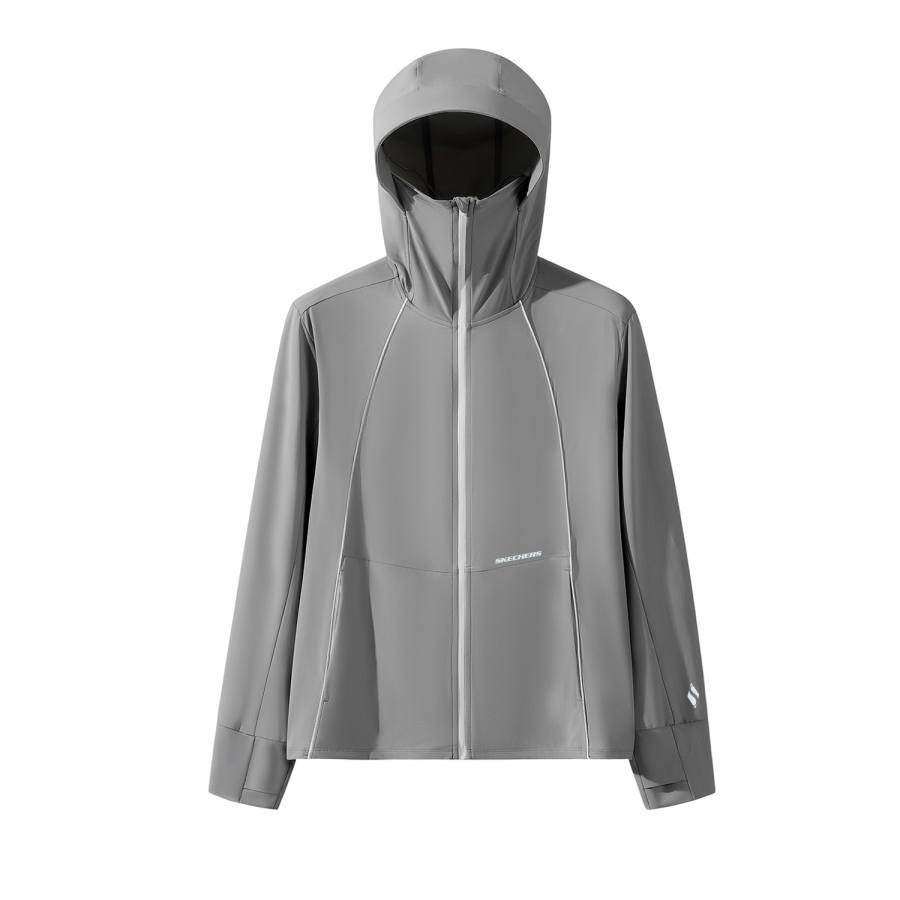Skechers Elegant Diamond Collection Breathable And Quick Dry UV Protection Sun Protection Clothing Unisex Gray