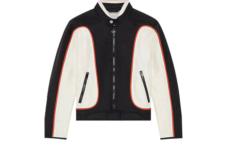 Diesel J-Blink colour-block biker jacket
