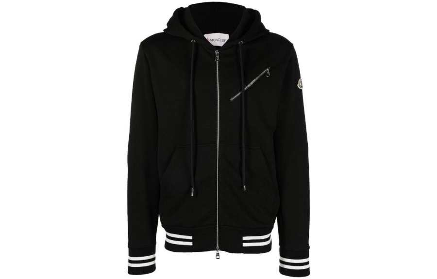Moncler Moncler Logo patch Zip up Hoodie