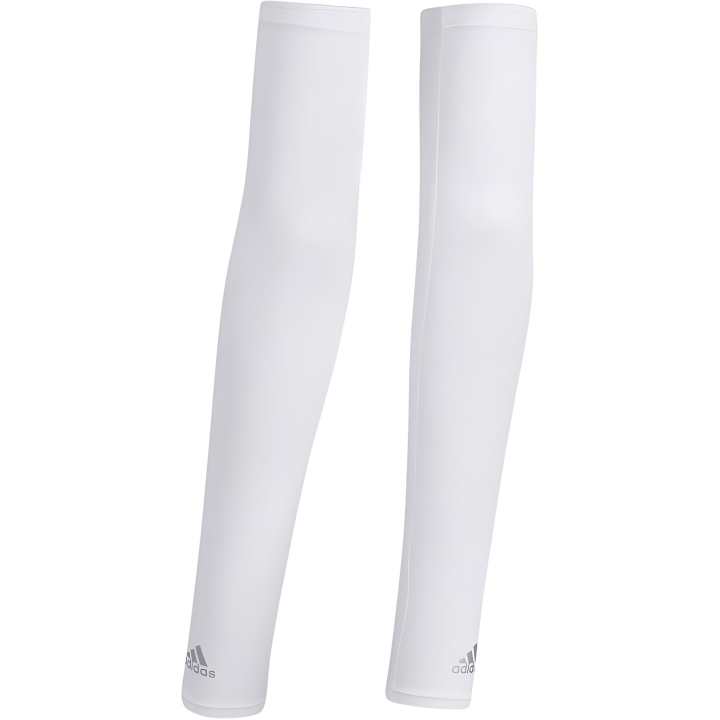 Adidas Adidas Polyester Sun Protection Sleeves Unisex White