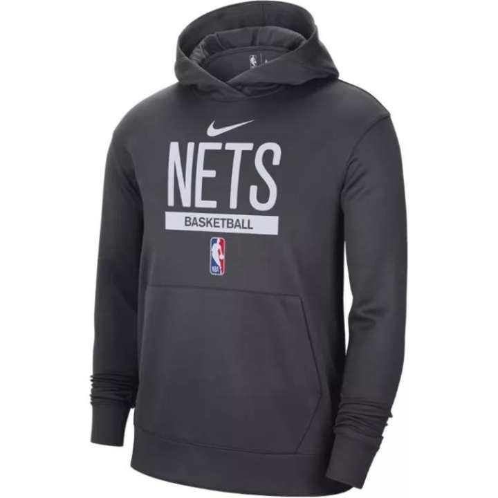 Nike Nike Nba Brooklyn Nets Spotlight Pullover Dri Fit Loose Fit Hoodie