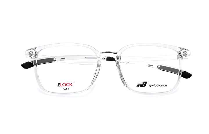 New Balance New Balance TR/Memory Plastic Rectangular Eyeglass Frames Unisex Transparent