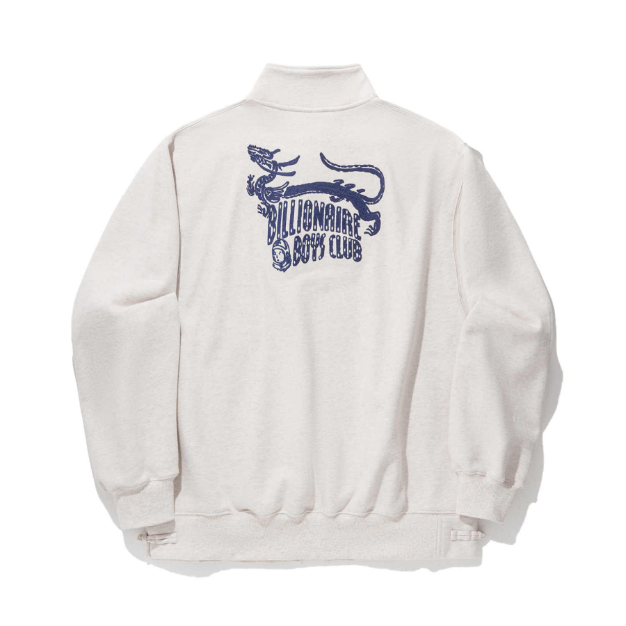 Li-Ning Li Ning Sweatshirts Unisex Ecru Stand Collar Moderate Regular