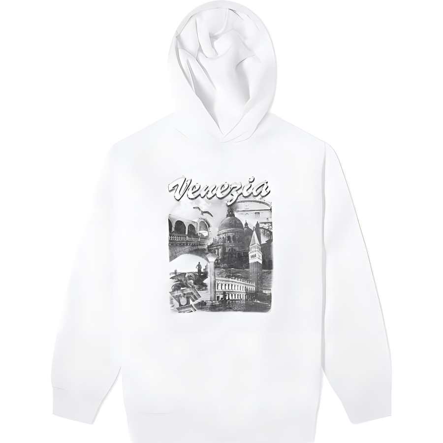 Balenciaga Venezia Print Oversized Hoodie