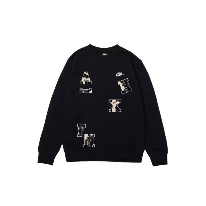Nike Nike Sweatshirts Men's Black Crew Neck Moderate Regular