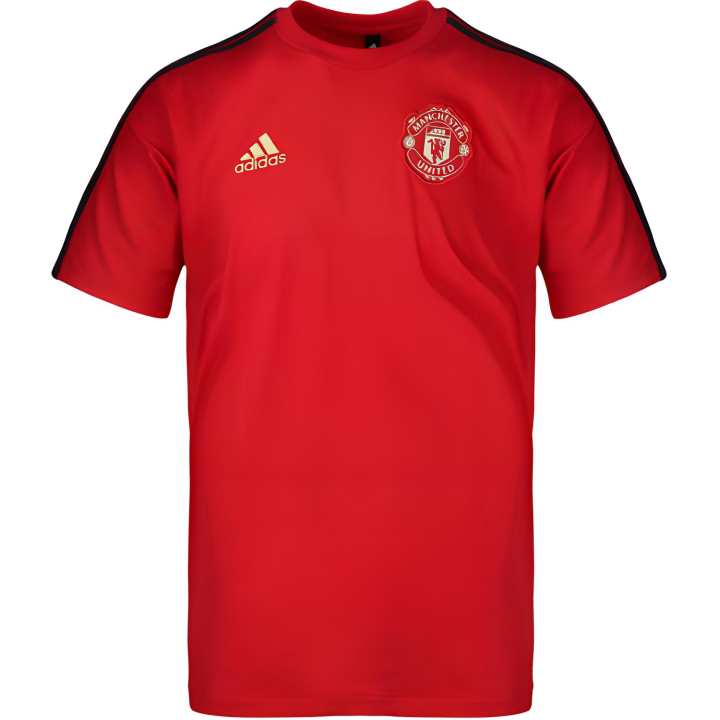 Adidas Adidas MUFC T Shirts Men's Red Crew Neck Moderate