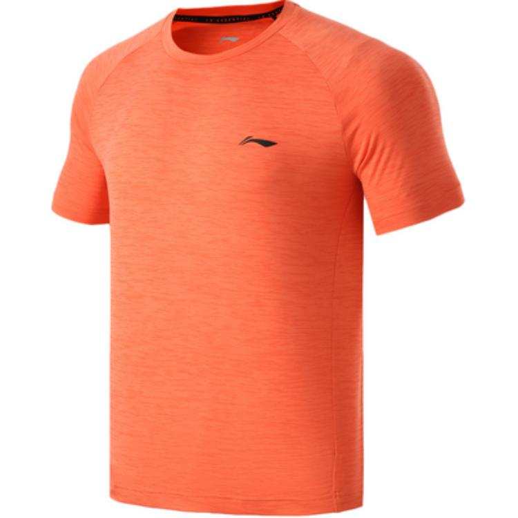 Li-Ning Li Ning Training Series T Shirt Men's Mixed Color Flame Orange