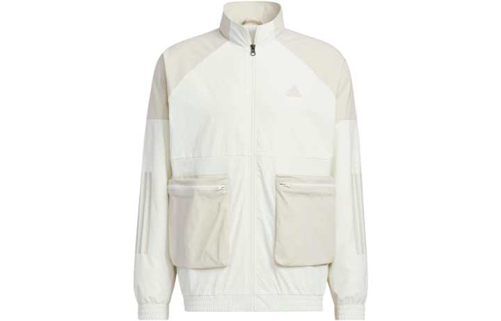 Adidas Adidas Jackets Men's White Stand Collar Moderate Workwear