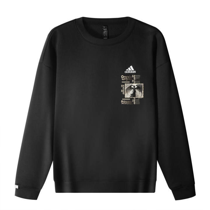 Adidas Adidas Sweatshirts Unisex Black Crew Neck Moderate Regular
