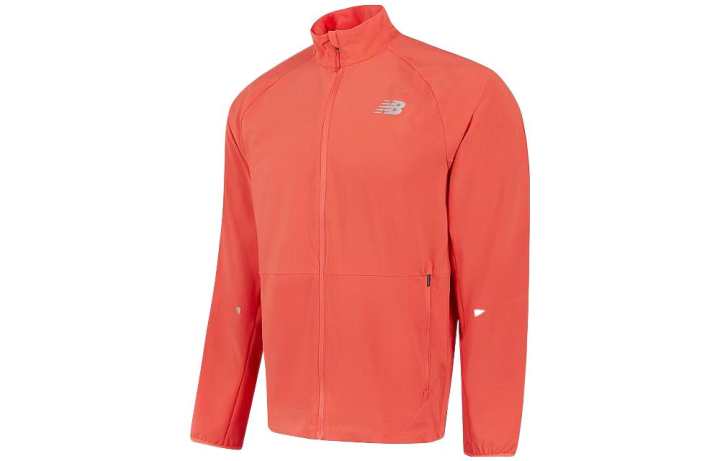 New Balance New Balance Jackets Men's Orange Stand Collar Moderate Instructor