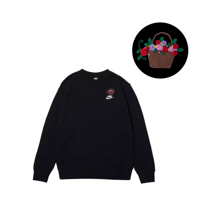 Nike Nike Sweatshirts Men's Black Crew Neck Moderate Regular