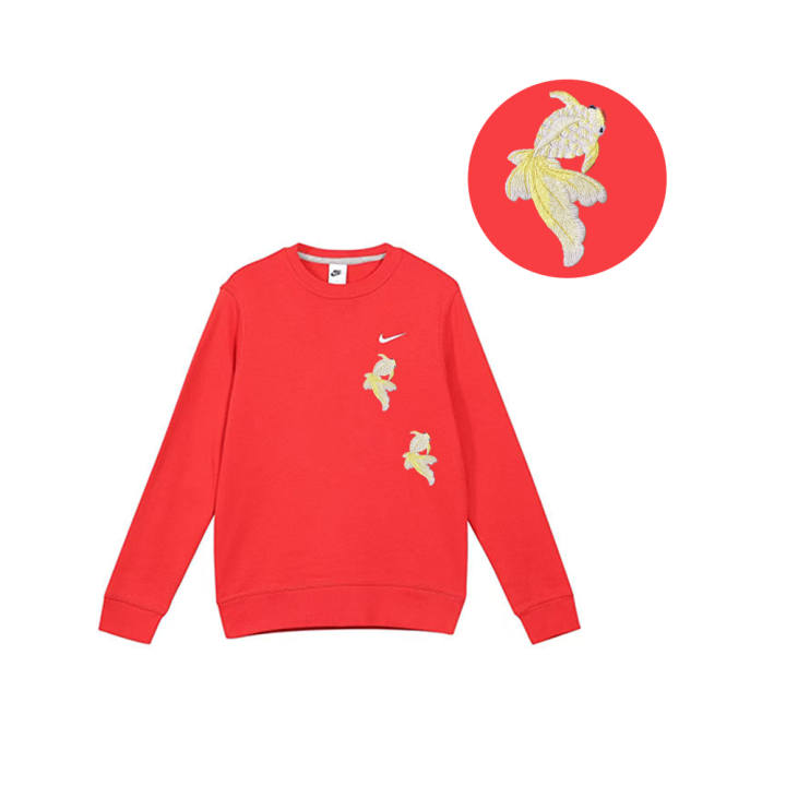 Nike Nike Sweatshirts Unisex Red Crew Neck Moderate
