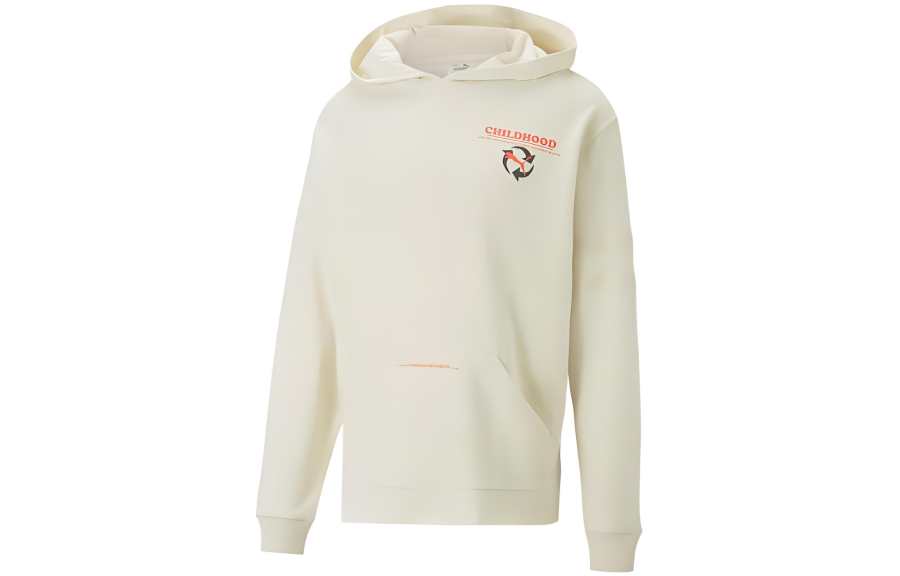 PUMA Sweatshirts Men's Beige Hooded Moderate Other