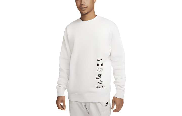 Nike Nike Sweatshirts Men's Ivory Crew Neck Moderate Regular