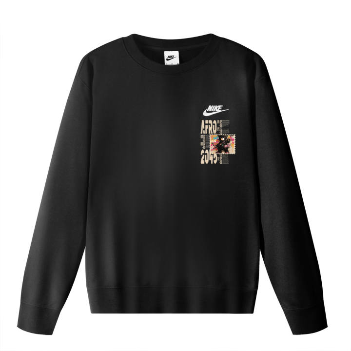 Nike Nike Sweatshirts Unisex Black Crew Neck Moderate Regular