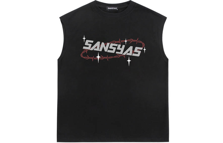 SANSYAS Tank Tops Unisex Crew Neck Moderate Sleeveless