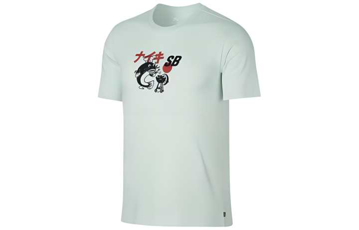 Nike Nike T Shirts Men's Green Crew Neck Moderate Straight Fit