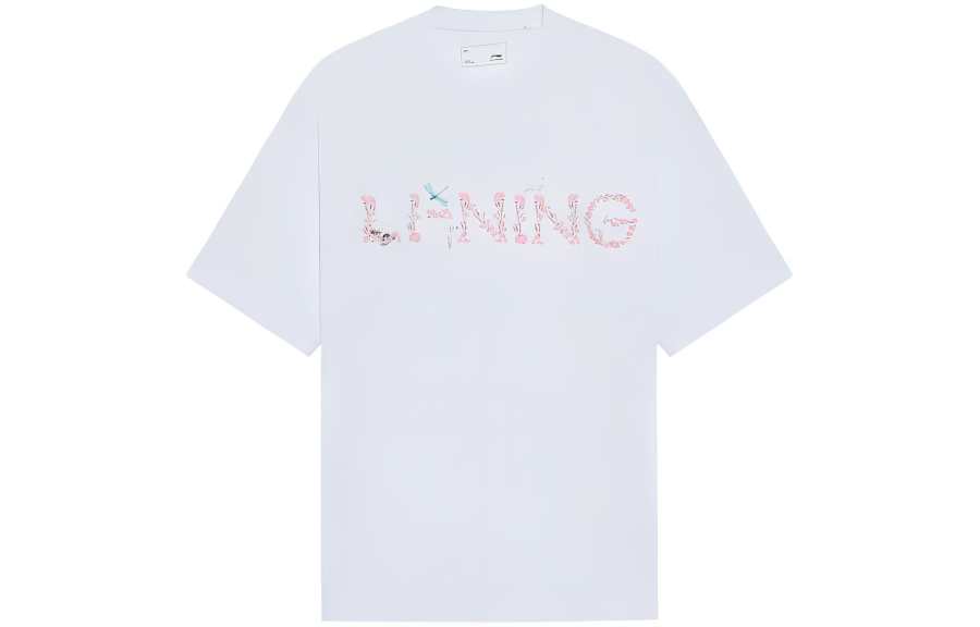 Li-Ning Li Ning Sports Trendy Collection T Shirt Unisex White
