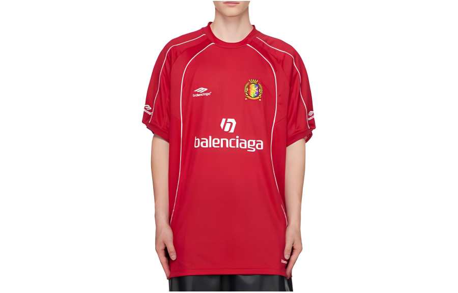 Balenciaga T Shirt, Regular Fit Men's Red