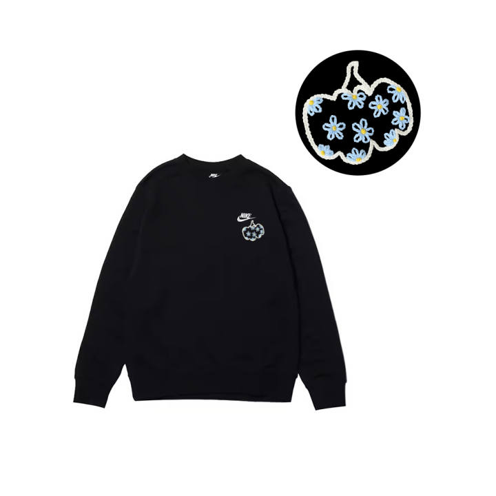Nike Nike Sweatshirts Men's Black Crew Neck Moderate Regular