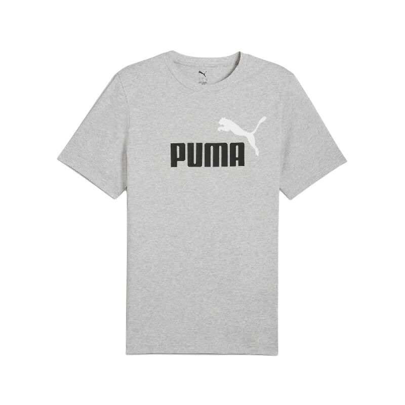 PUMA T Shirts Men's Gray Crew Neck Moderate