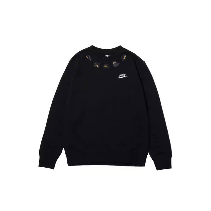 Nike Nike Sweatshirts Men's Black Crew Neck Moderate Regular