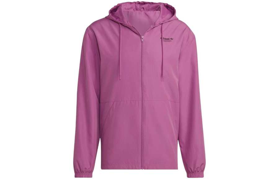 Adidas Adidas Jackets Men's Purple Hooded Moderate Straight Fit