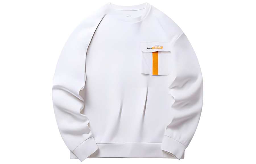 ANTA Sweatshirts Unisex White Crew Neck Moderate Other