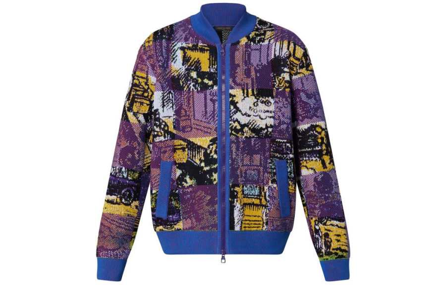 LOUIS VUITTON LOUIS VUITTON Pre Owned 2020s Knitted Bomber Jacket