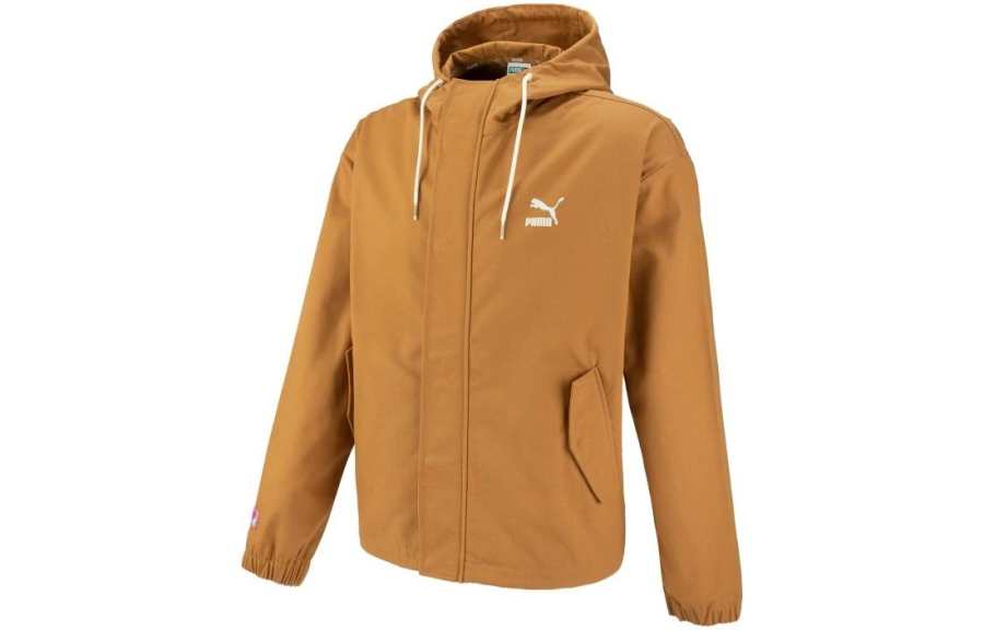 PUMA Jackets Unisex Brown Hooded Moderate Other