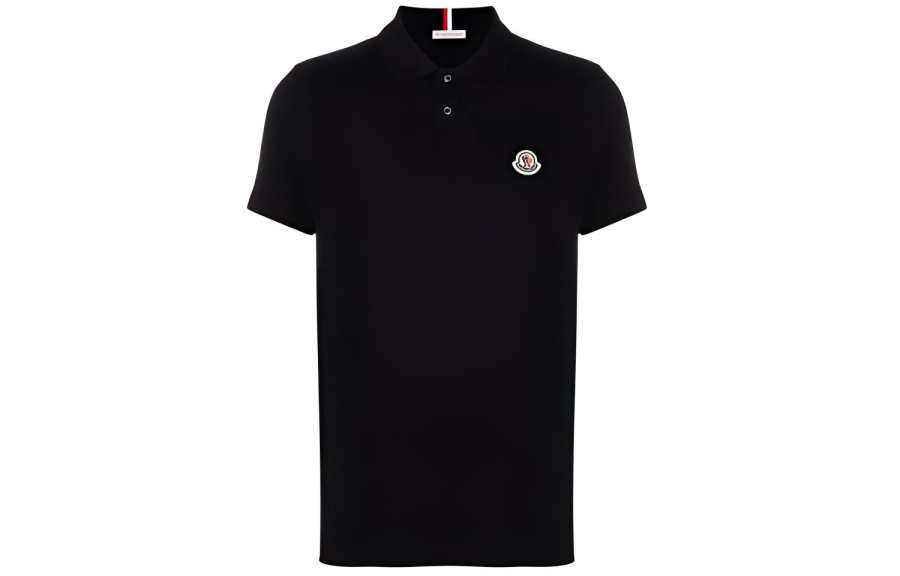 Moncler Logo Embroidered Short Sleeved Polo Shirt