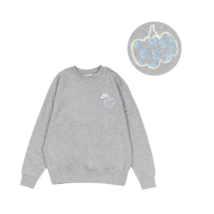 Nike Nike Sweatshirts Men's Gray Crew Neck Moderate