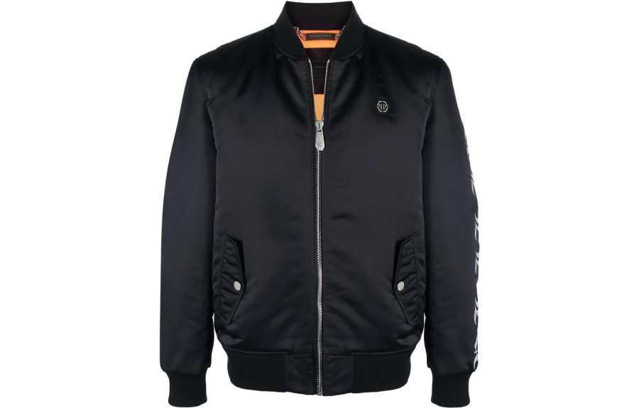 PHILIPP PLEIN Philipp Plein logo-print bomber jacket