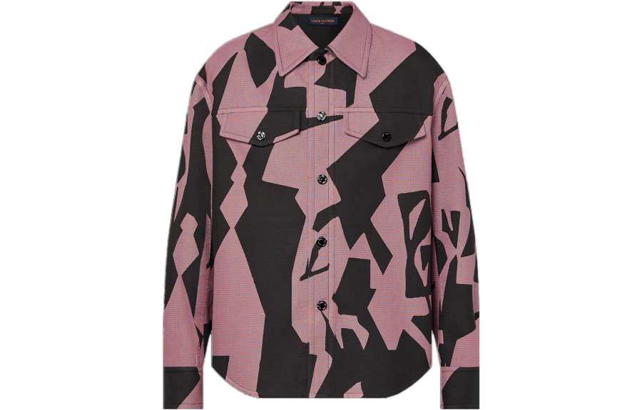 LOUIS VUITTON Louis Vuitton 2010 geometric-pattern shirt