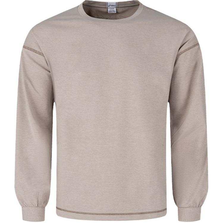 ASICS Sweatshirts Unisex Gray Crew Neck Moderate Other