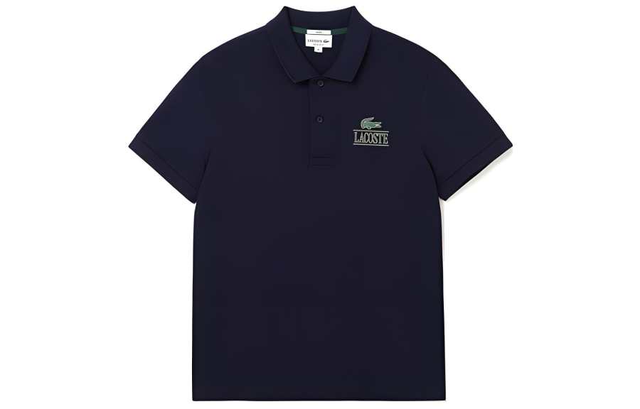 LACOSTE FW23 Polo Shirt Men's Navy Blue